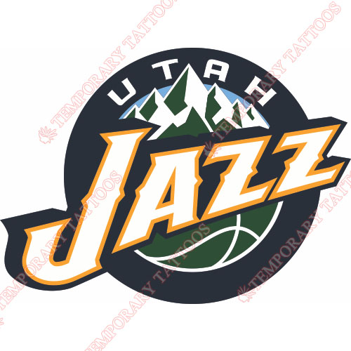 Utah Jazz Customize Temporary Tattoos Stickers NO.1211